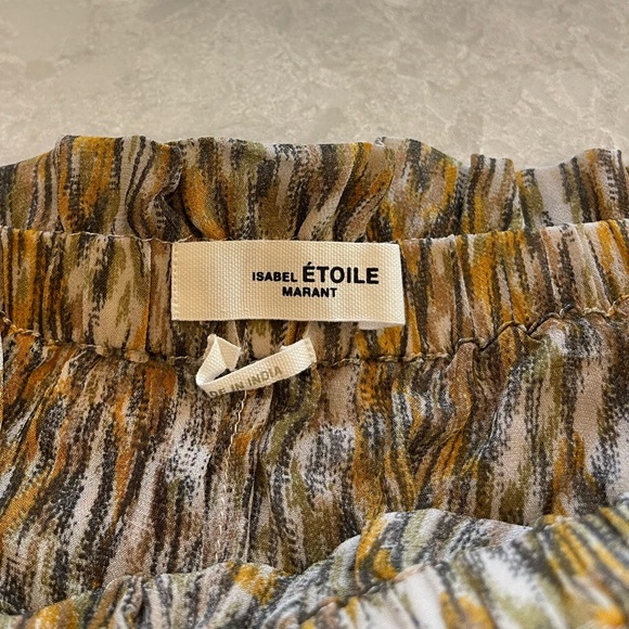 ISABEL MARANT ÉTOILE Sornel Skirt In Khaki Size 38 - Picture 6 of 13